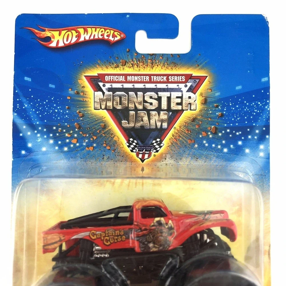 Hot Wheels Monster Jam CAPTAIN'S CURSE Monster Truck Red 1/75 Diecast 1/64‎ New